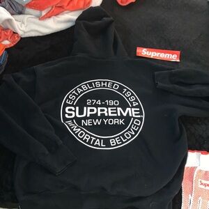 Supreme Black Hoodie for Men